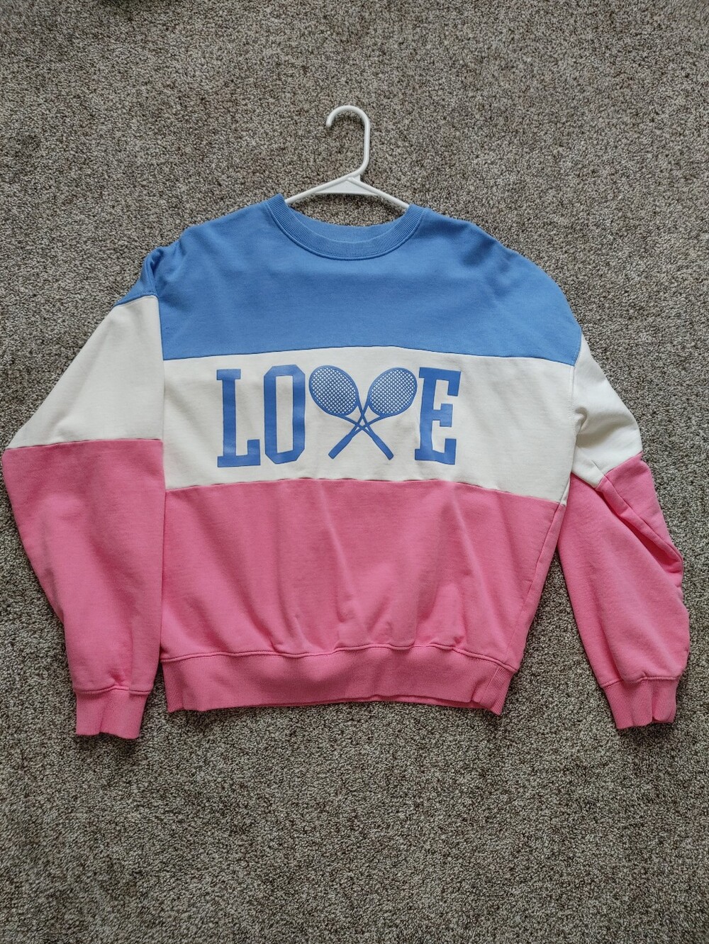 Beach riot love tennis oversized crewneck sweatshirt